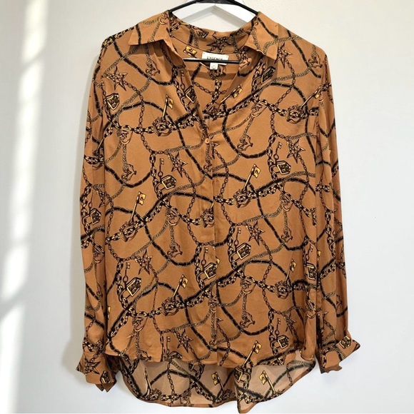 L’AGENCE 100% Silk Nina Chain blouse